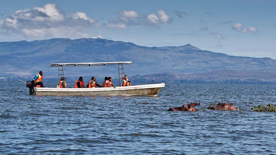 A day tour; Lake Nakuru national park& L. Naivasha Boat ride - The early road to the Great Rift Valley