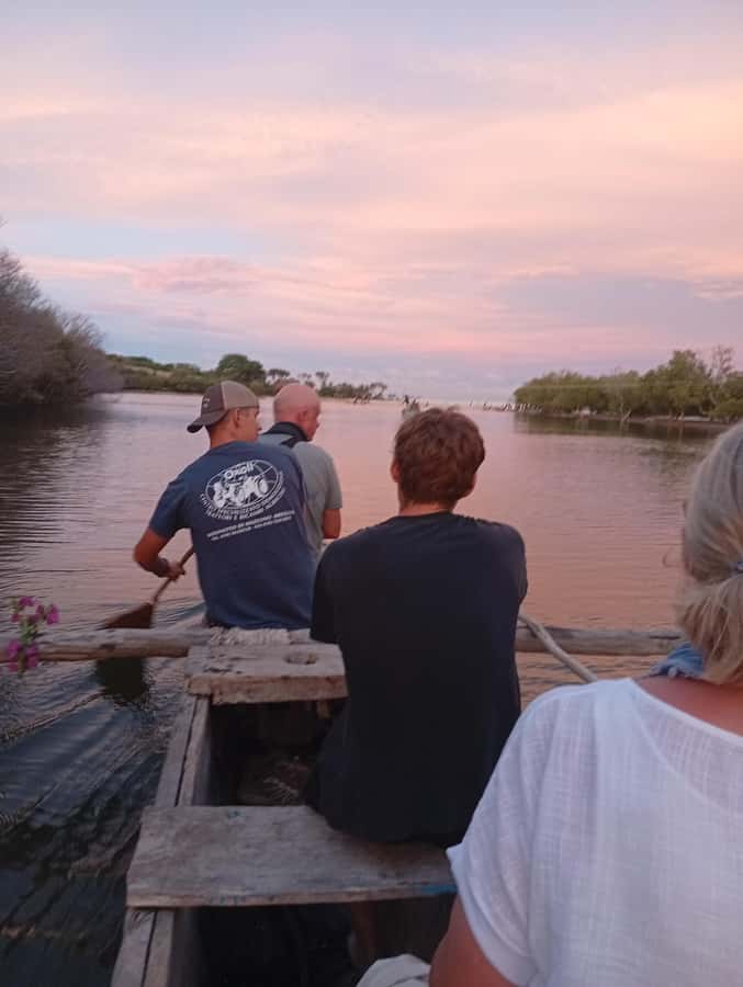 Diani Beach: Kongo River Sunset Experience in a canoe - Following the Kongo River toward sunset
