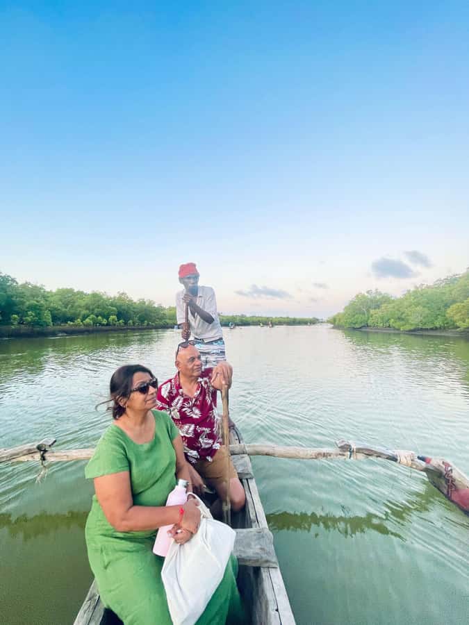 Diani: Sunset Canoe Tour along the River with Mangroves - Omari gives the river a local voice