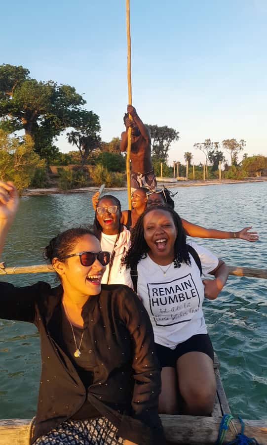 Diani: Sunset Cruise along Kongo River on Wooden Canoe boat - From your Diani hotel to Kongo Beach