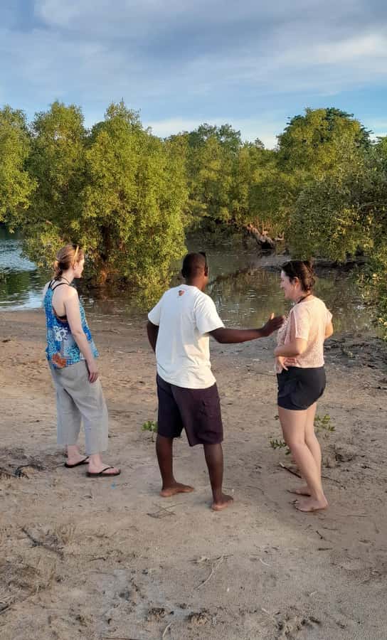 Diani: Sunset Cruise along Kongo River on Wooden Canoe boat - The sunset return to Kongo Beach