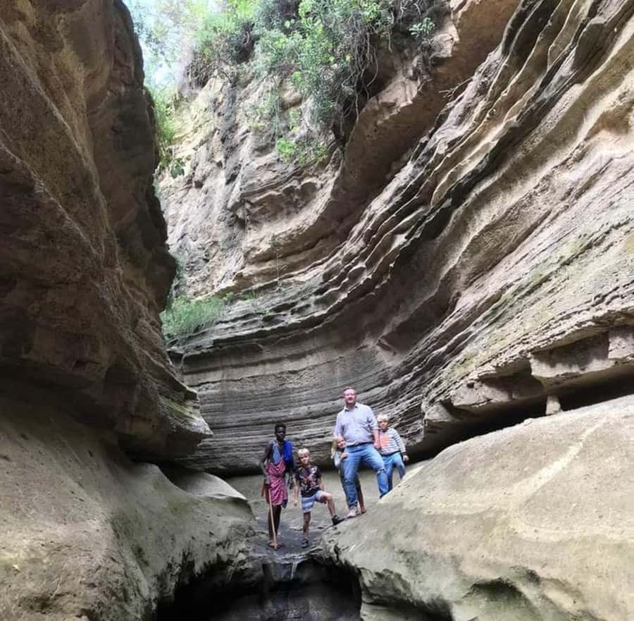 Group joining day tour to Hell's Gate and Lake Naivasha - Cycling through Hell’s Gate National Park