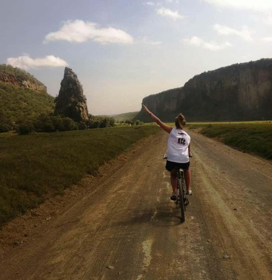 Group joining day tour to Hell's Gate and Lake Naivasha - The Great Rift Valley viewpoint starts the day