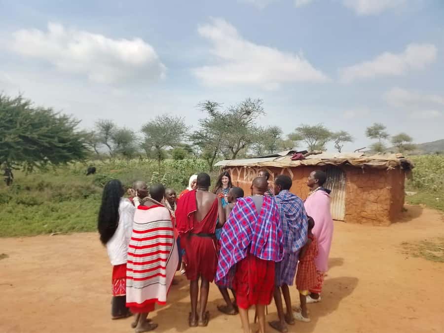 Maasai Village: Cultural Experience of The Maasai Tradition - A welcome of singing, dancing, and jumping