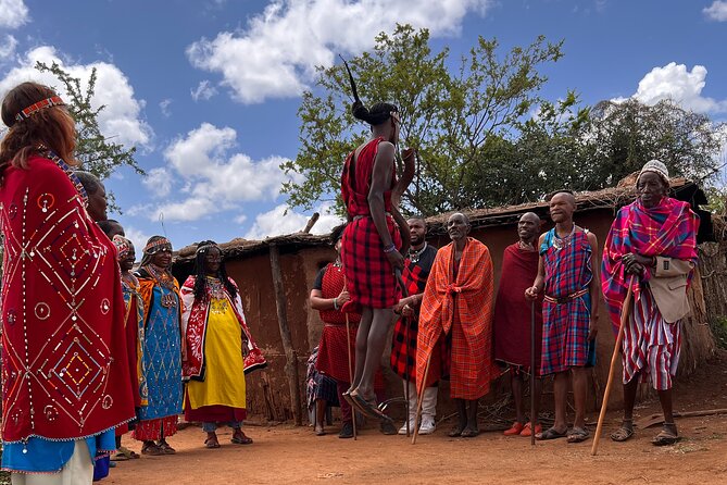 Masai village Cultural afternoon Experience - Warrior dancing and the welcome at the village