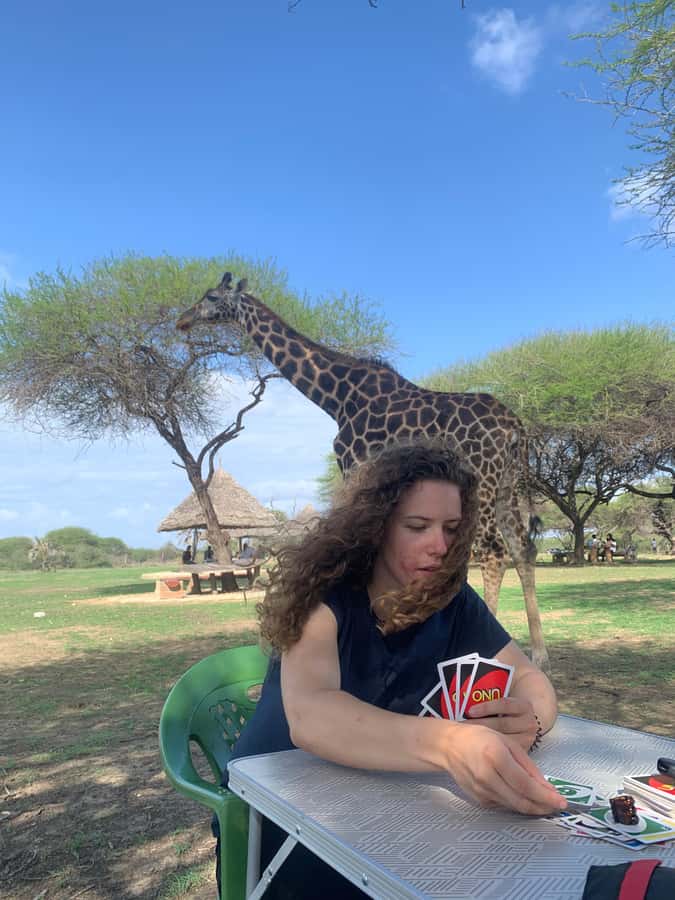 Mombasa: Guided Nature Walk Amongst Giraffes - The giraffe feeding detail needs care