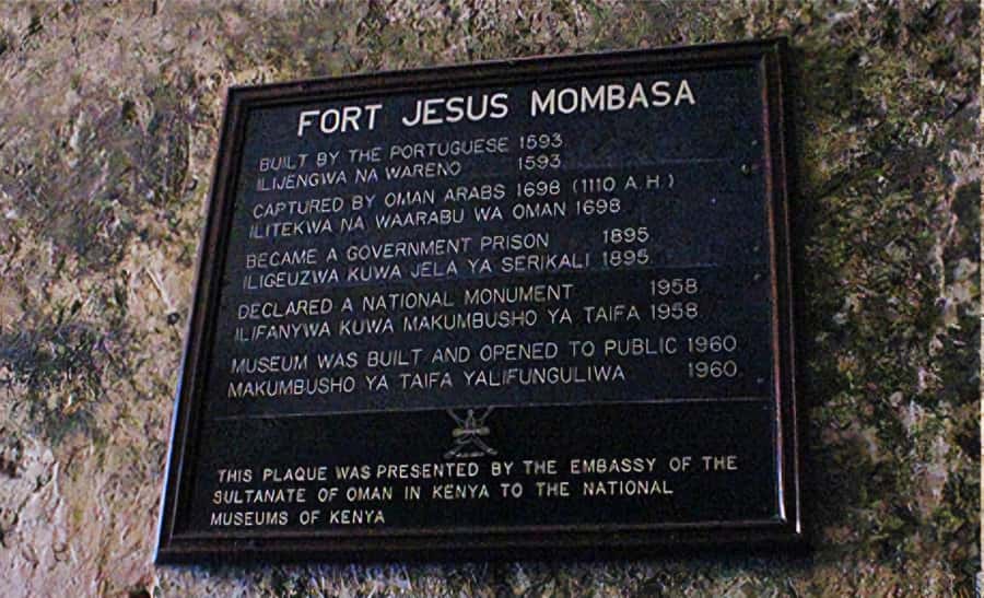 Mombasa: Historical Guided city tour. Old town, Fort Jesus - Key points at a glance