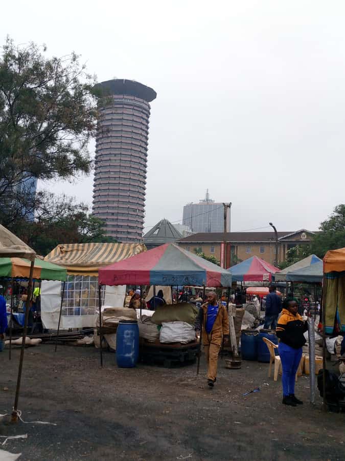 Nairobi city walking and historical tour - KICC: Nairobi from above