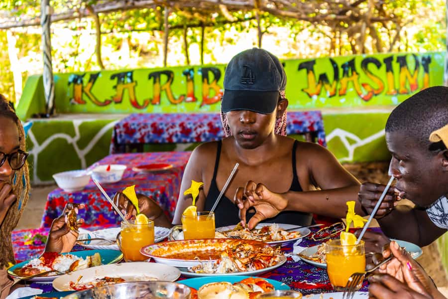 Wasini Island: Dolphin Spotting & Snorkel at Kisite Mpunguti - Mangroves, coral gardens, and the Shimoni caves